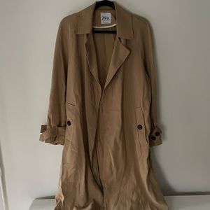 Zara drapey trench.